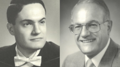 Two photos of Dr. Herny J. Zeiter over the years